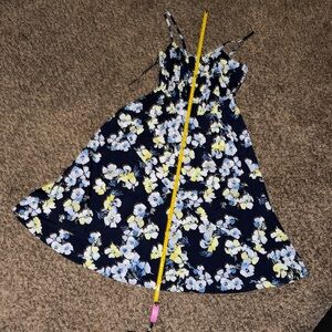 Dark blue floral dress
